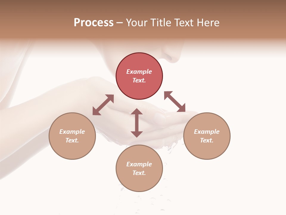 Attractive Cosmetics Girl PowerPoint Template