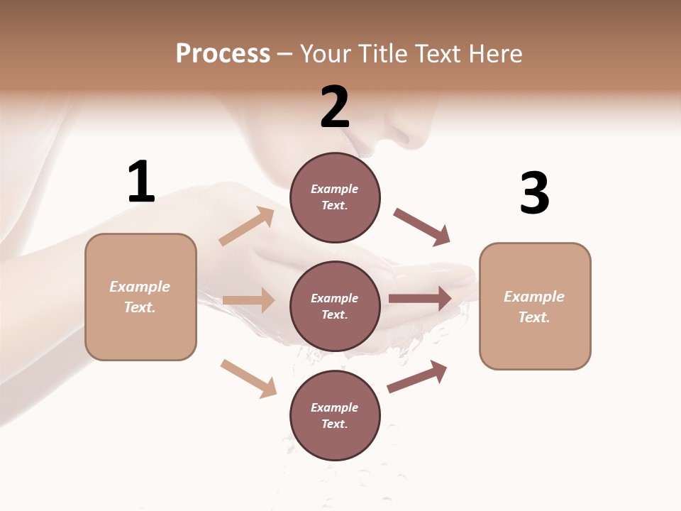 Attractive Cosmetics Girl PowerPoint Template