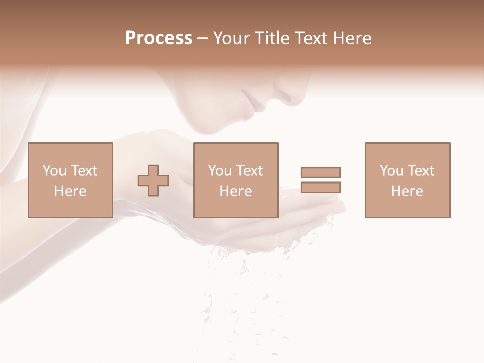 Attractive Cosmetics Girl PowerPoint Template