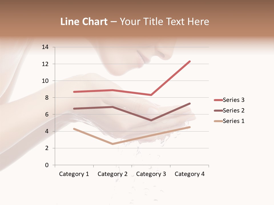 Attractive Cosmetics Girl PowerPoint Template