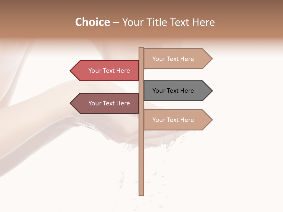 Attractive Cosmetics Girl PowerPoint Template
