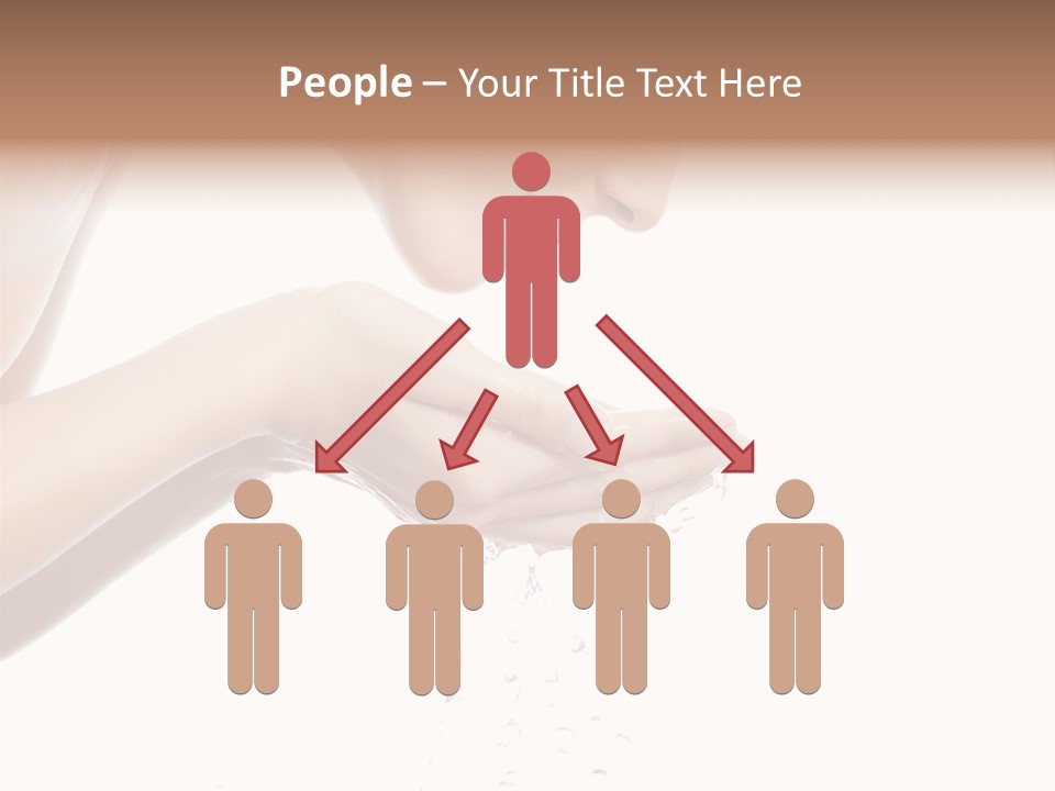 Attractive Cosmetics Girl PowerPoint Template