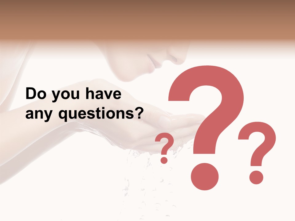 Attractive Cosmetics Girl PowerPoint Template