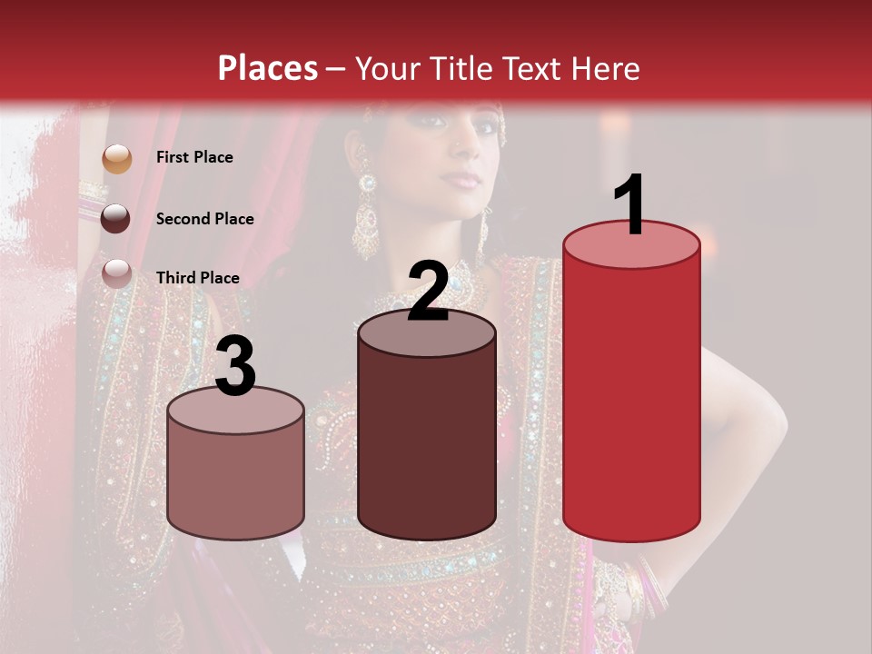 Saree Background Artsy PowerPoint Template