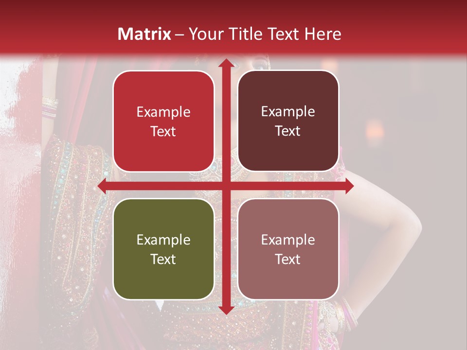 Saree Background Artsy PowerPoint Template