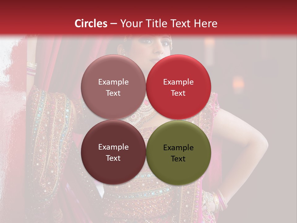 Saree Background Artsy PowerPoint Template