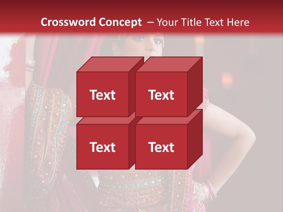 Saree Background Artsy PowerPoint Template