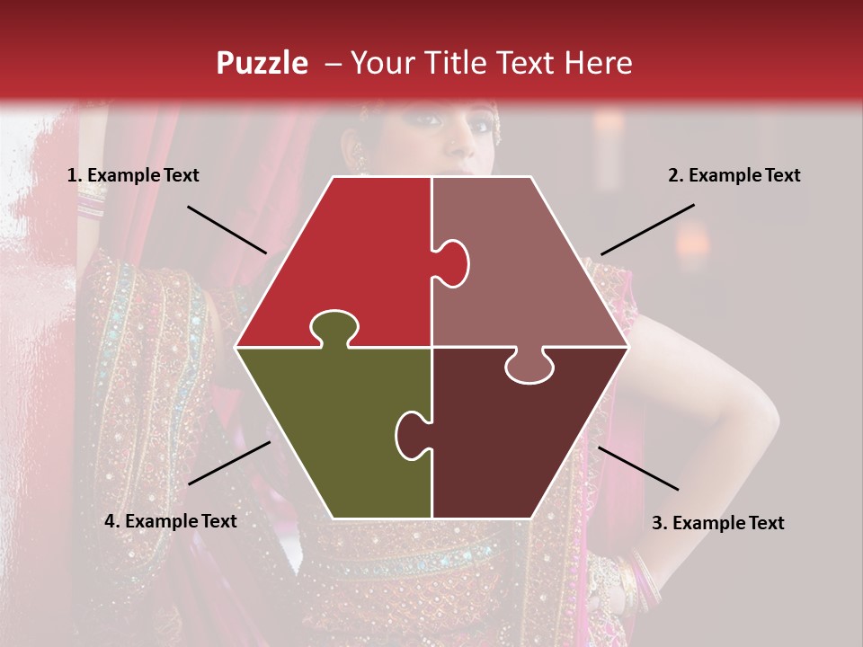 Saree Background Artsy PowerPoint Template