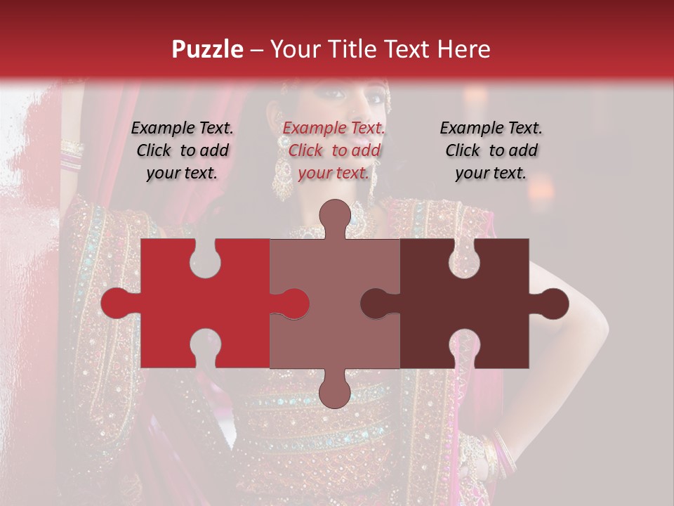 Saree Background Artsy PowerPoint Template