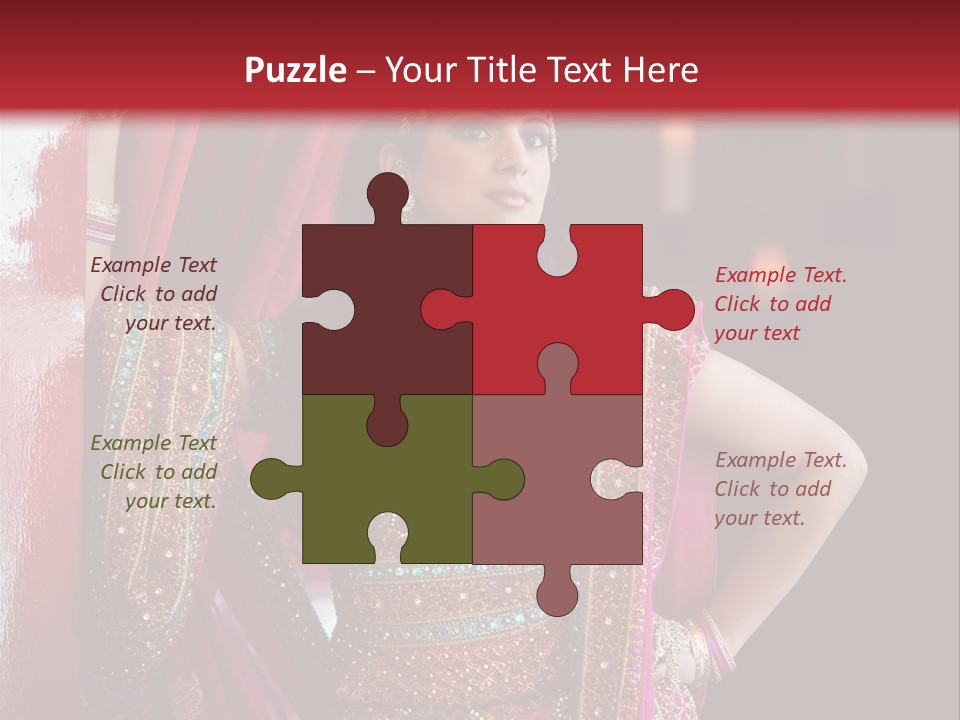 Saree Background Artsy PowerPoint Template