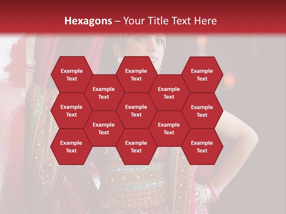 Saree Background Artsy PowerPoint Template