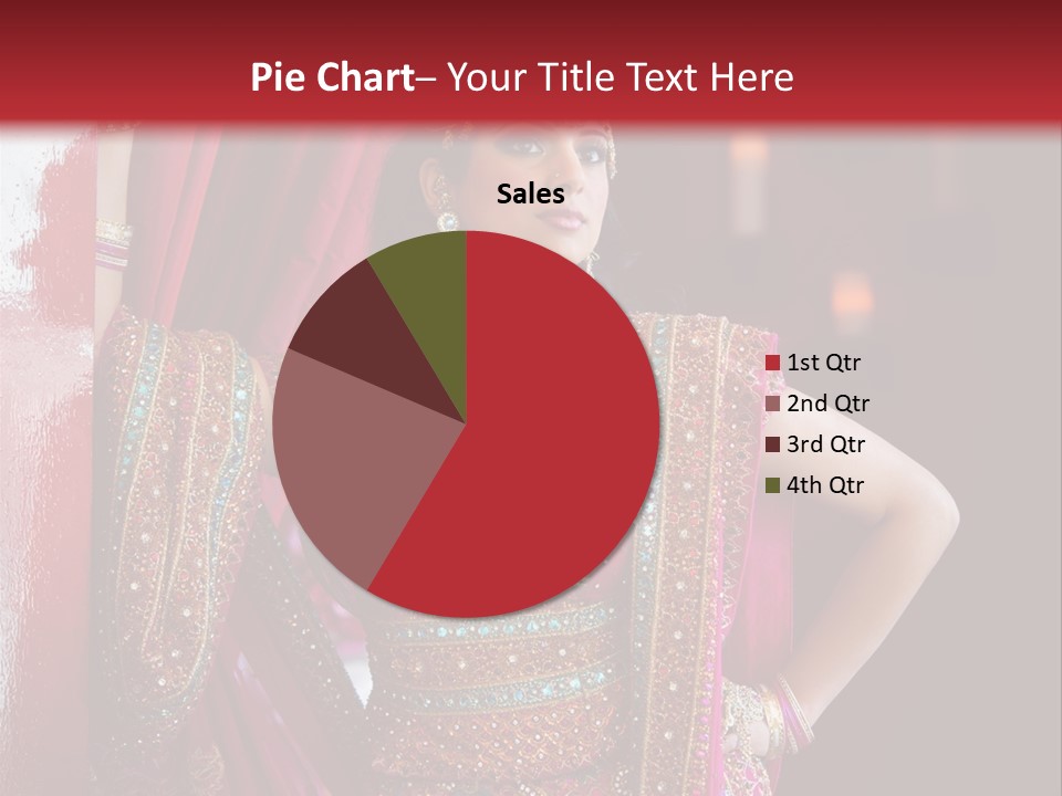 Saree Background Artsy PowerPoint Template