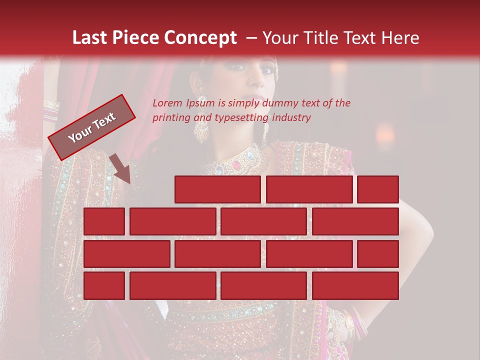 Saree Background Artsy PowerPoint Template