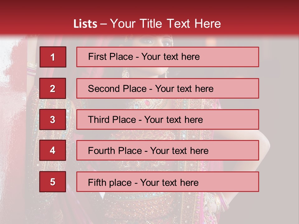 Saree Background Artsy PowerPoint Template