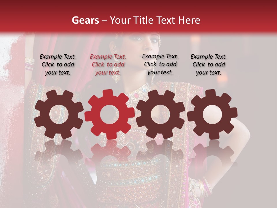 Saree Background Artsy PowerPoint Template