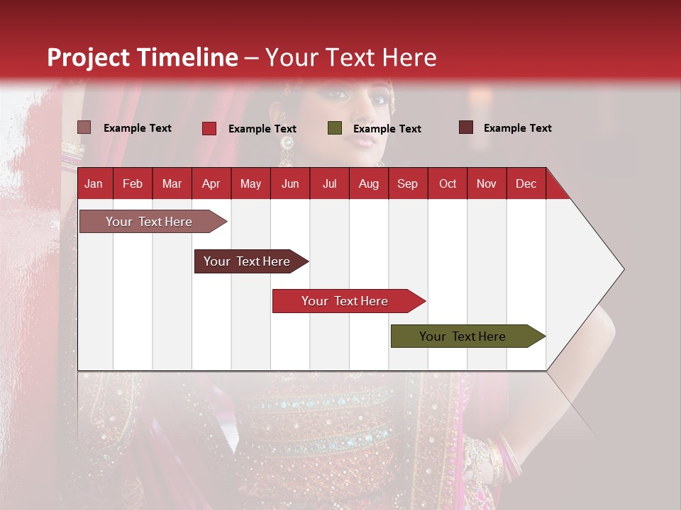 Saree Background Artsy PowerPoint Template