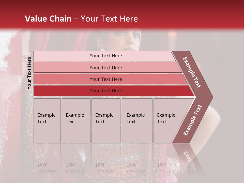 Saree Background Artsy PowerPoint Template