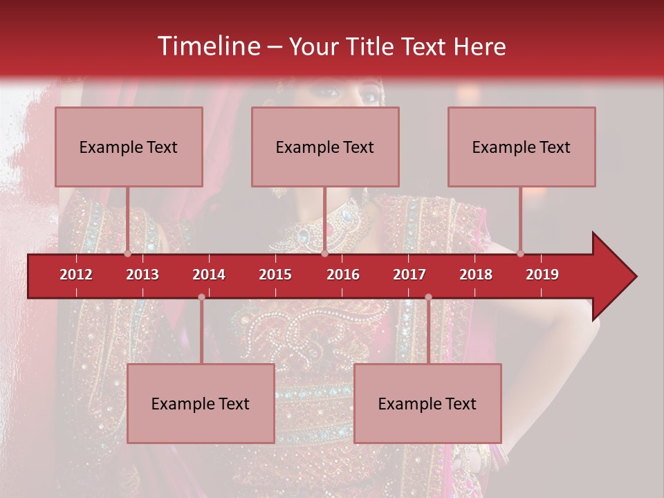 Saree Background Artsy PowerPoint Template