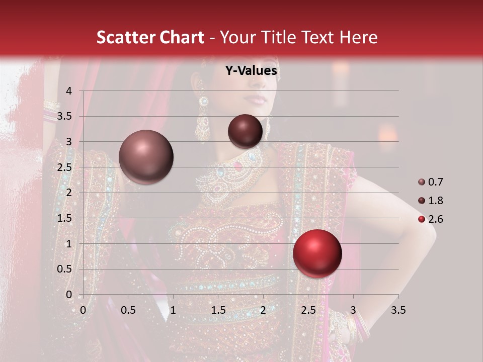 Saree Background Artsy PowerPoint Template