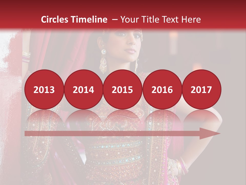 Saree Background Artsy PowerPoint Template