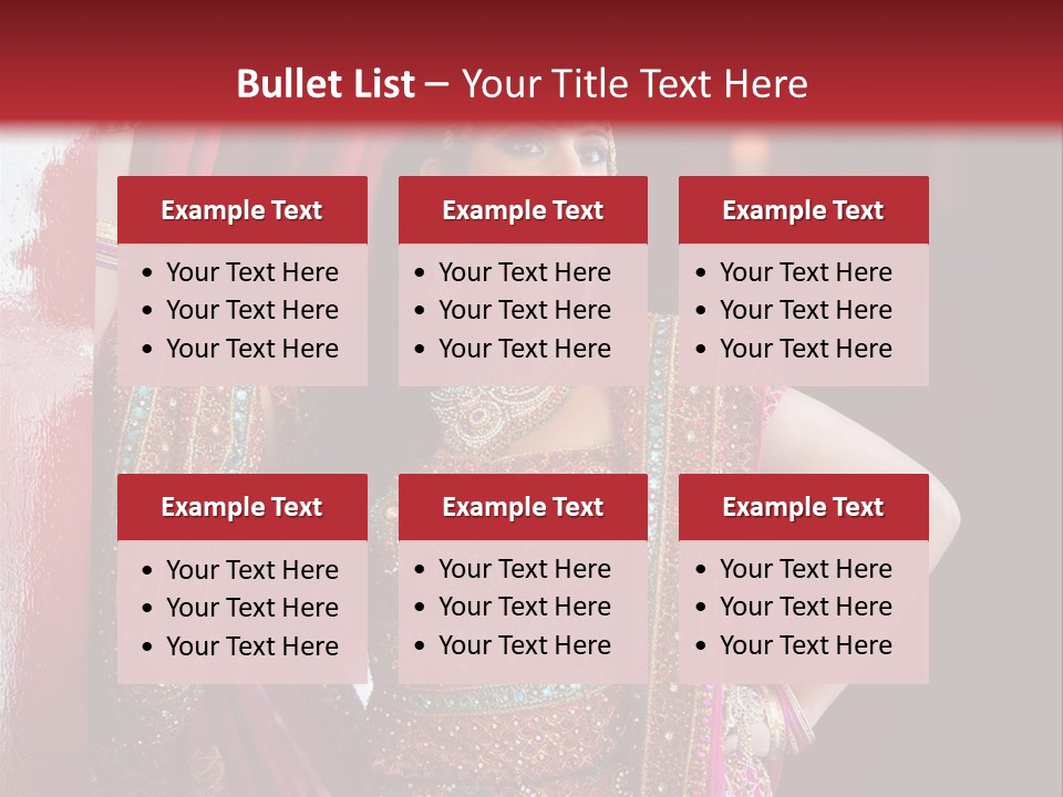 Saree Background Artsy PowerPoint Template