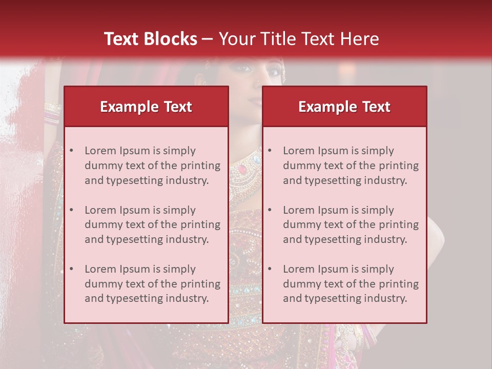 Saree Background Artsy PowerPoint Template