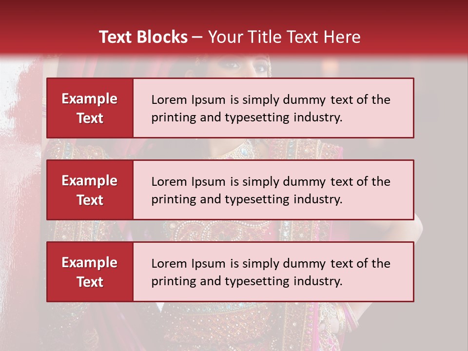 Saree Background Artsy PowerPoint Template