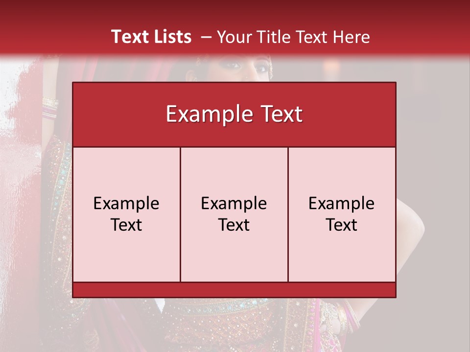 Saree Background Artsy PowerPoint Template