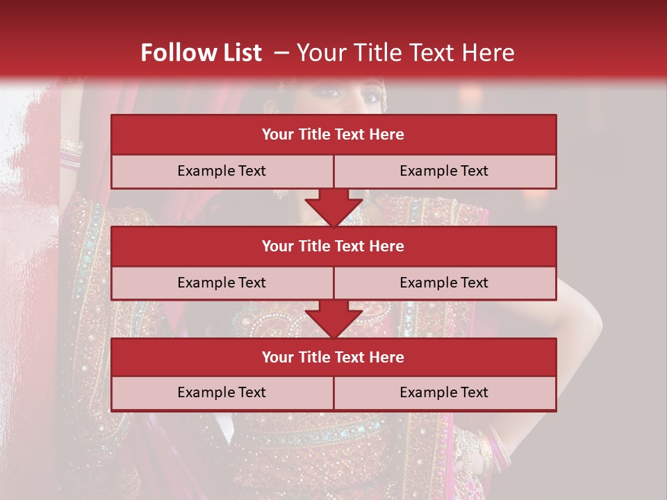 Saree Background Artsy PowerPoint Template