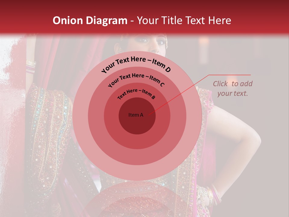 Saree Background Artsy PowerPoint Template