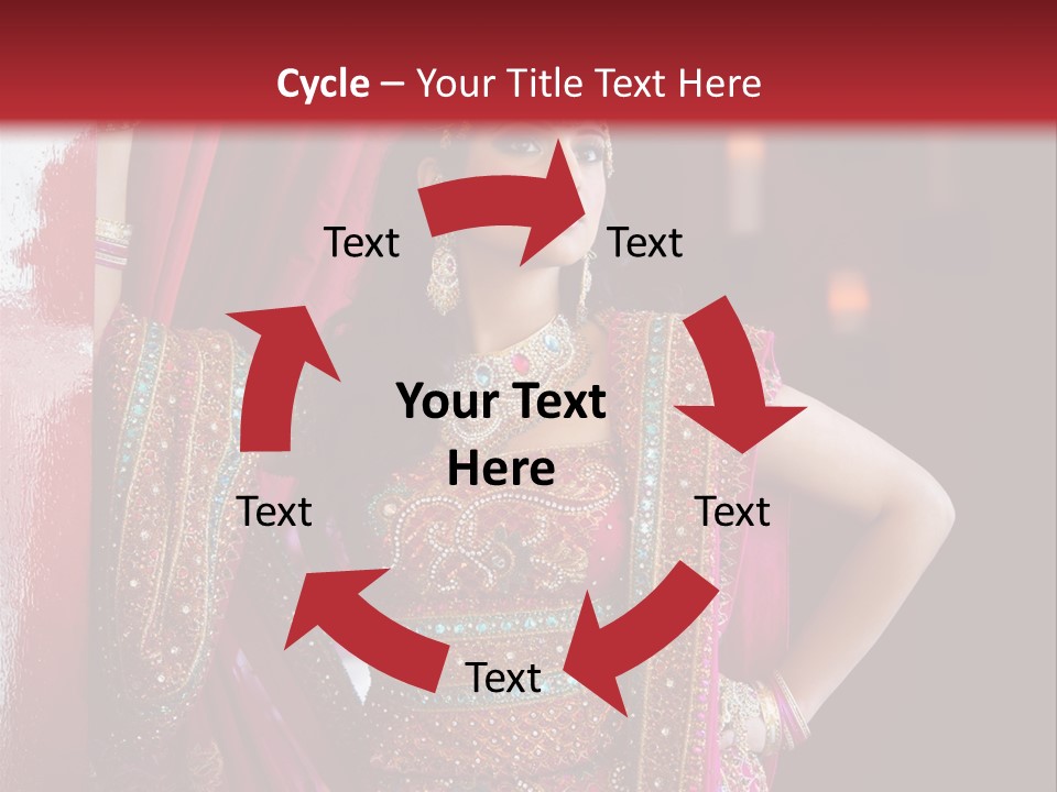 Saree Background Artsy PowerPoint Template