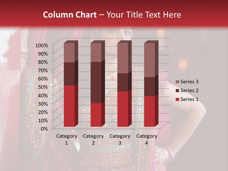 Saree Background Artsy PowerPoint Template