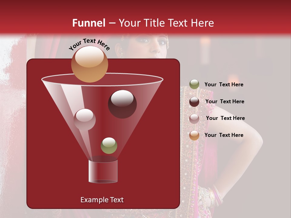 Saree Background Artsy PowerPoint Template