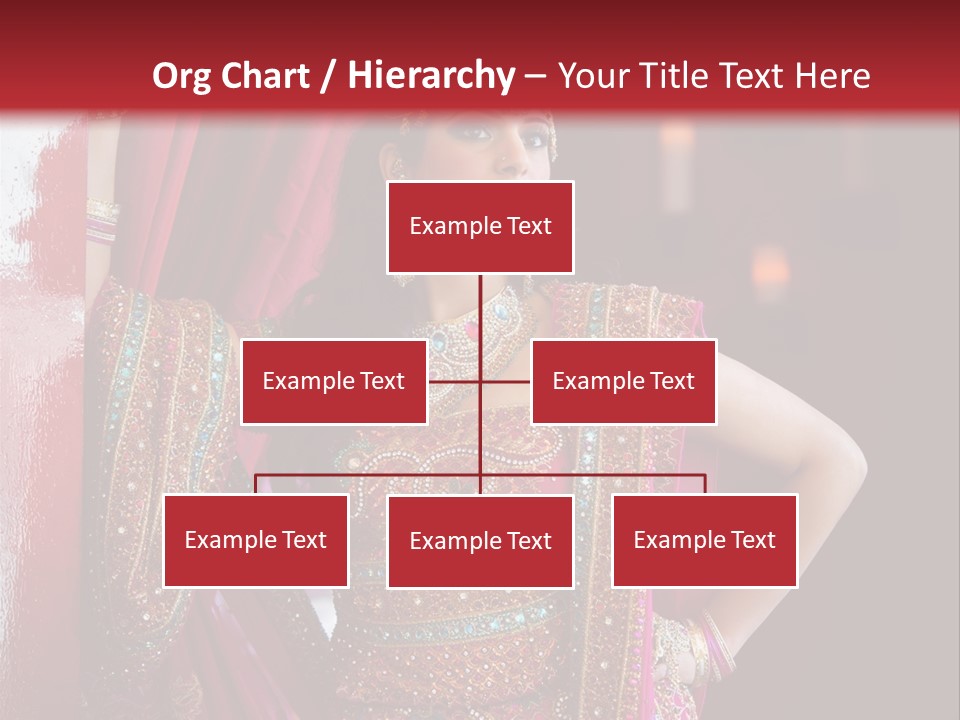 Saree Background Artsy PowerPoint Template