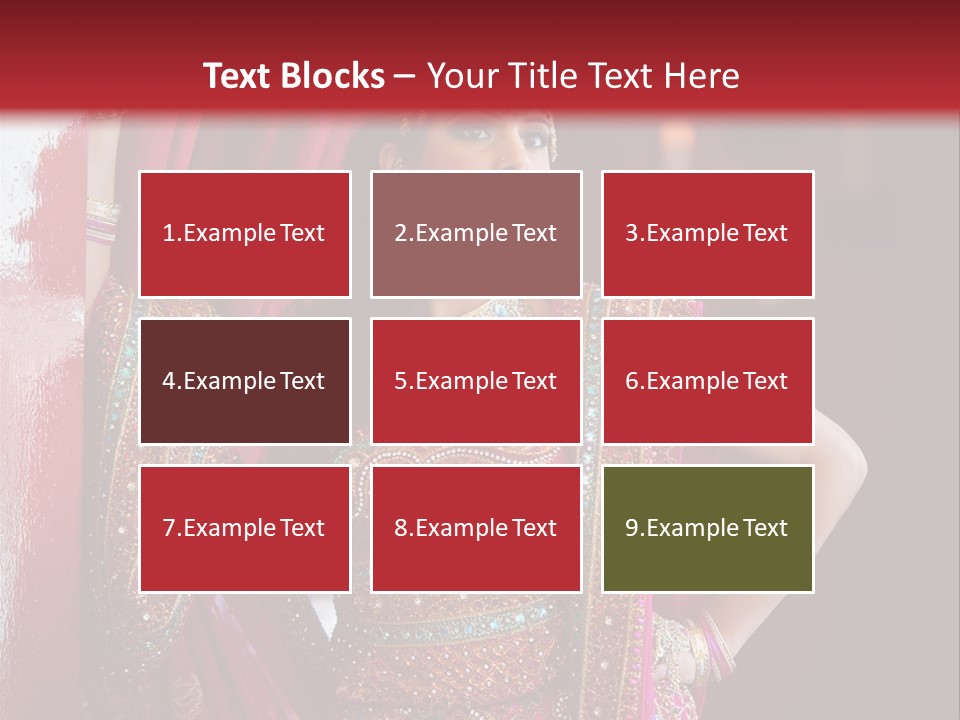 Saree Background Artsy PowerPoint Template