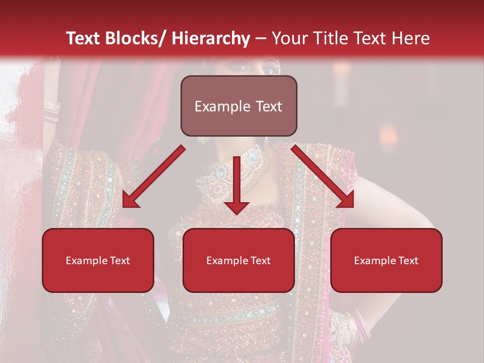 Saree Background Artsy PowerPoint Template