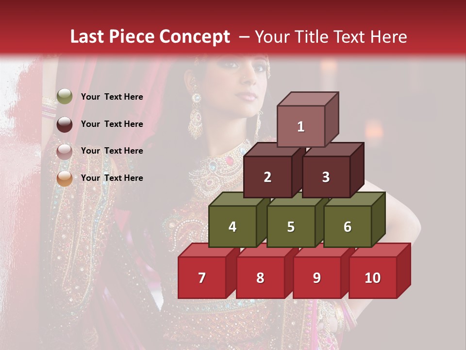 Saree Background Artsy PowerPoint Template