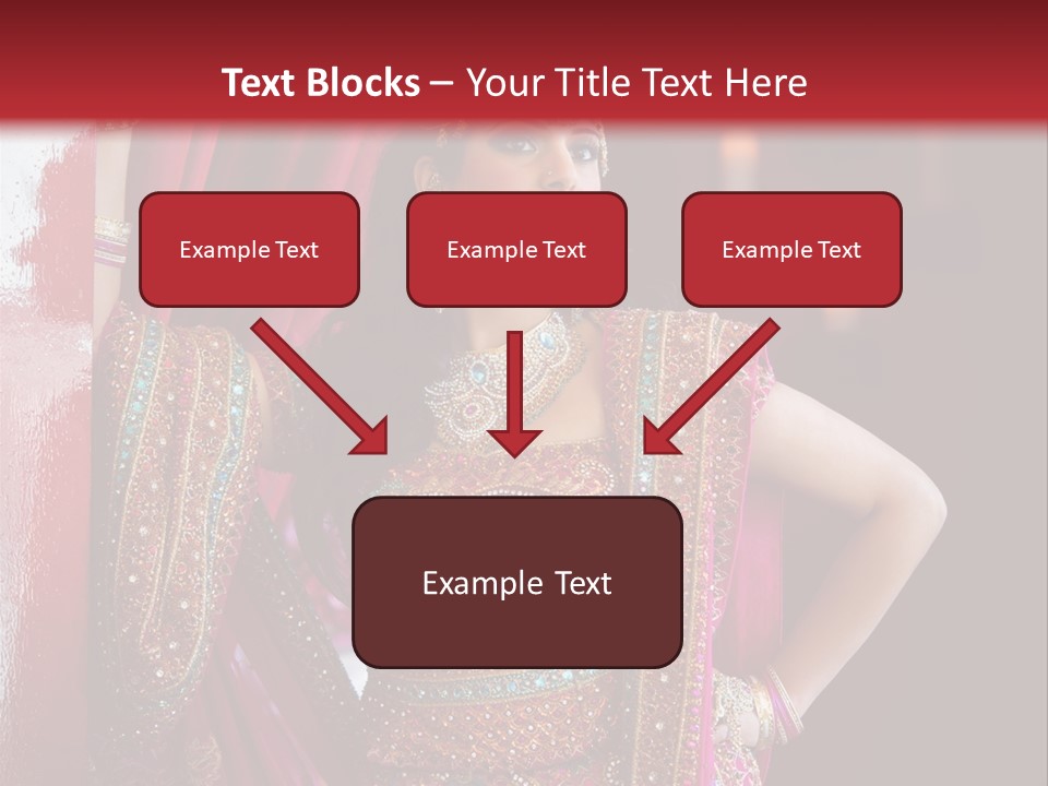 Saree Background Artsy PowerPoint Template