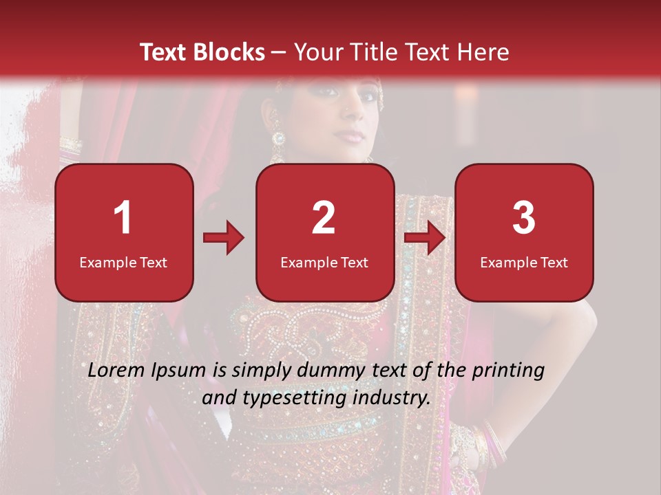 Saree Background Artsy PowerPoint Template