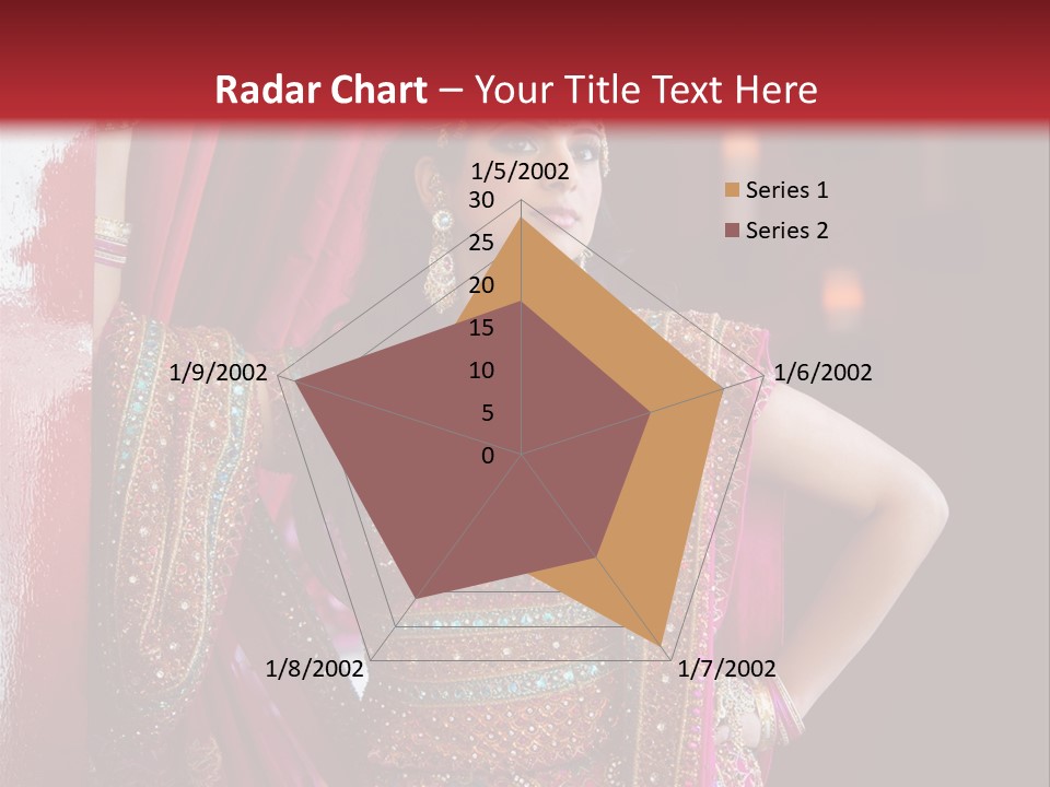 Saree Background Artsy PowerPoint Template