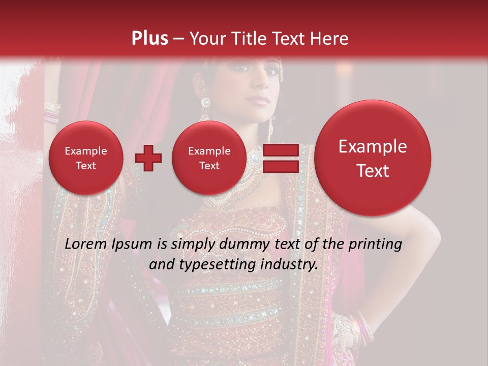 Saree Background Artsy PowerPoint Template