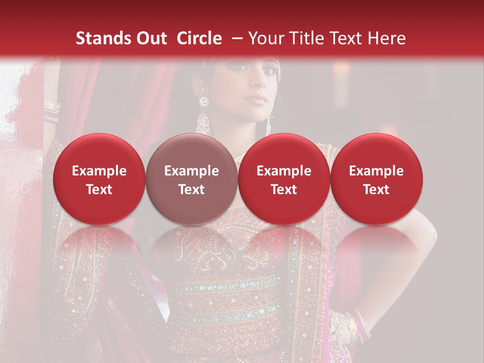 Saree Background Artsy PowerPoint Template