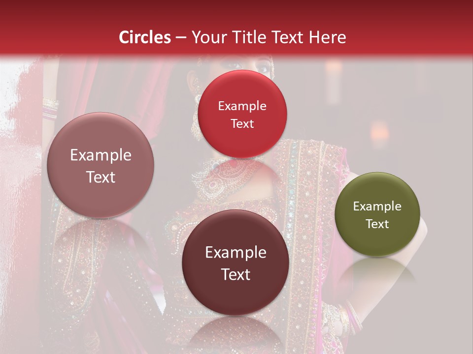 Saree Background Artsy PowerPoint Template