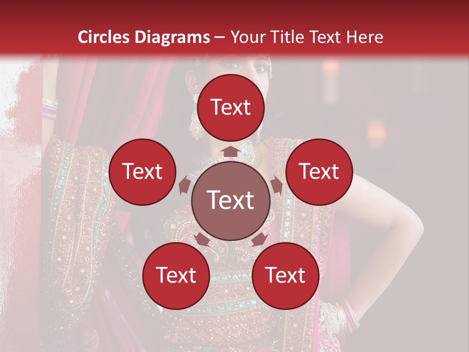 Saree Background Artsy PowerPoint Template