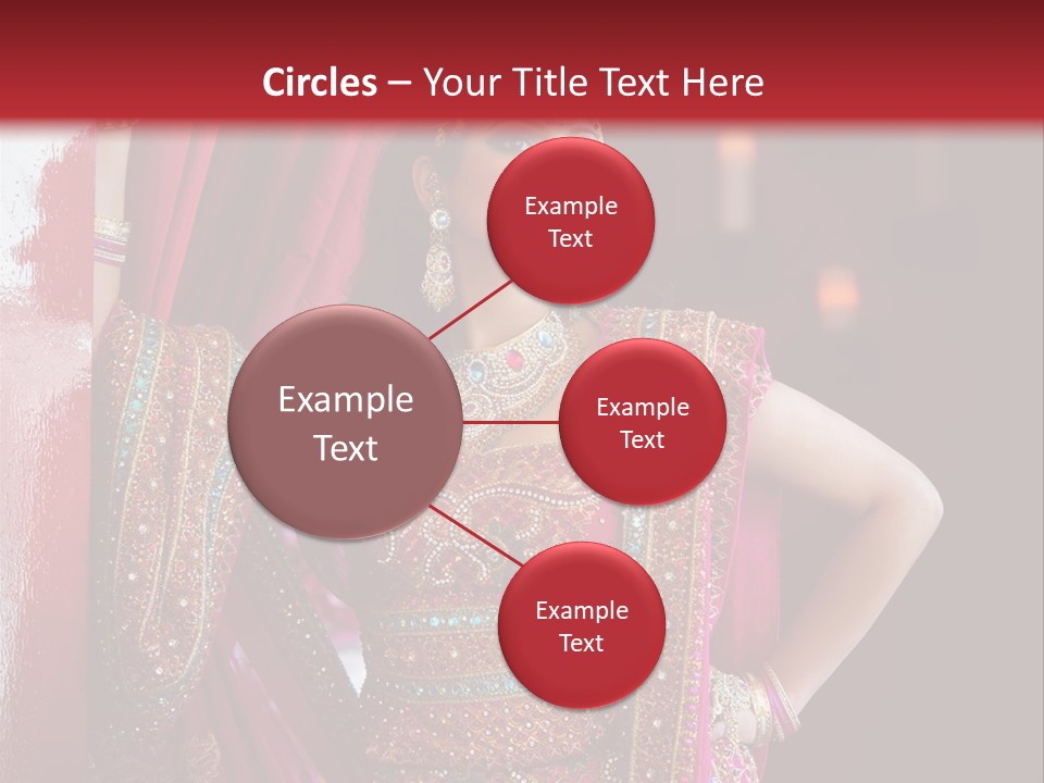 Saree Background Artsy PowerPoint Template