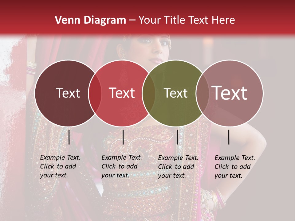 Saree Background Artsy PowerPoint Template