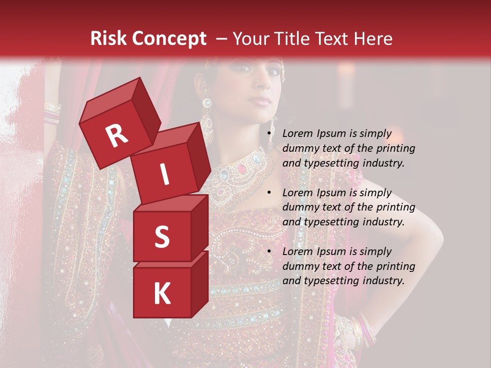 Saree Background Artsy PowerPoint Template