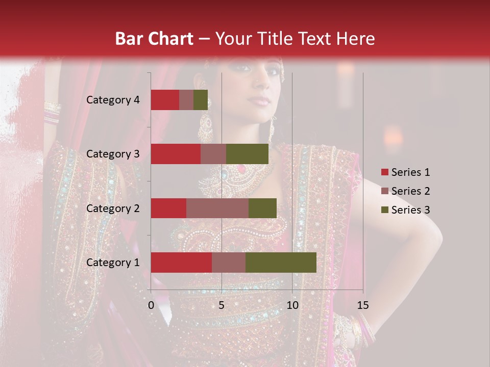 Saree Background Artsy PowerPoint Template