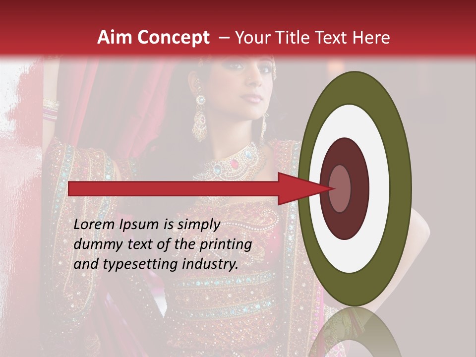 Saree Background Artsy PowerPoint Template