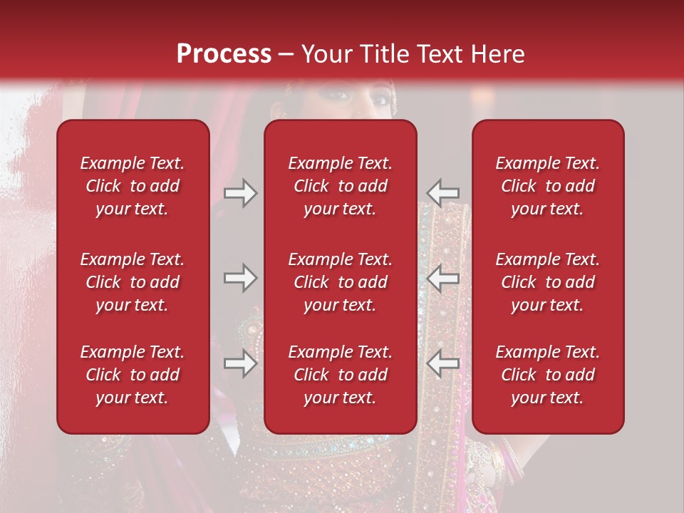 Saree Background Artsy PowerPoint Template